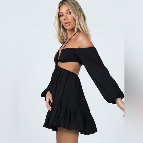 NATASHA MINI DRESS BLACK - Picture 2 of 7